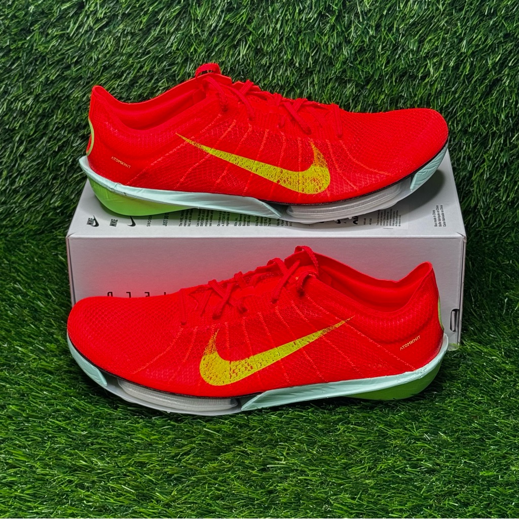 Size 9.5 - Mens Nike Air Zoom Victory 2 Bright Crimson Lime Track - Fd8411-600